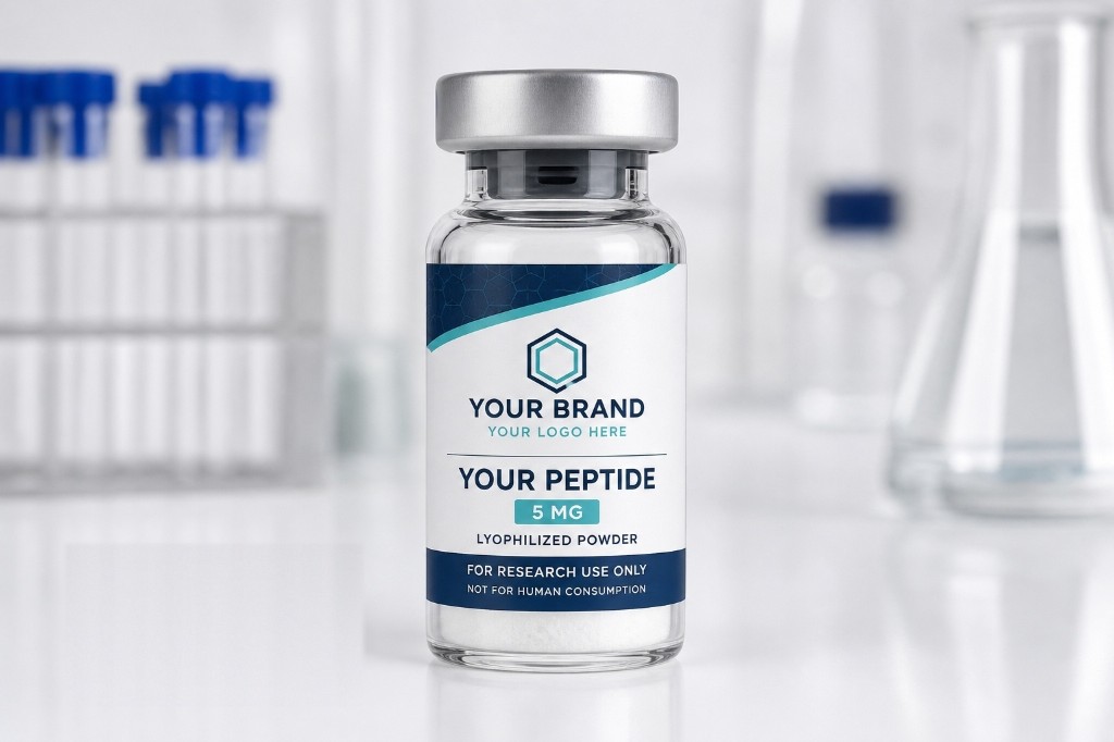 White label vials